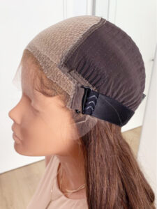 Side view of a lace front wig cap