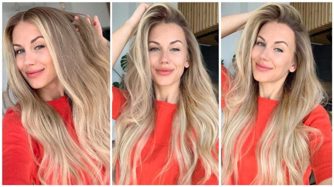 Glueless wig in color "GIGI HADID" (long)