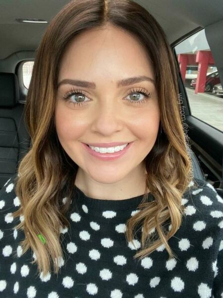 (Entirely handmade!) Natural hair wig in color "LISA RINNA" (long bob) photo review