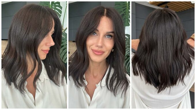 black bob wig CARDI B long bob grid