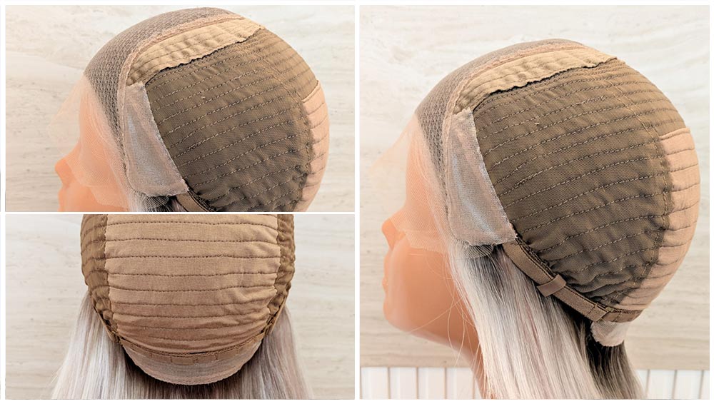 cap guide lace top wefted