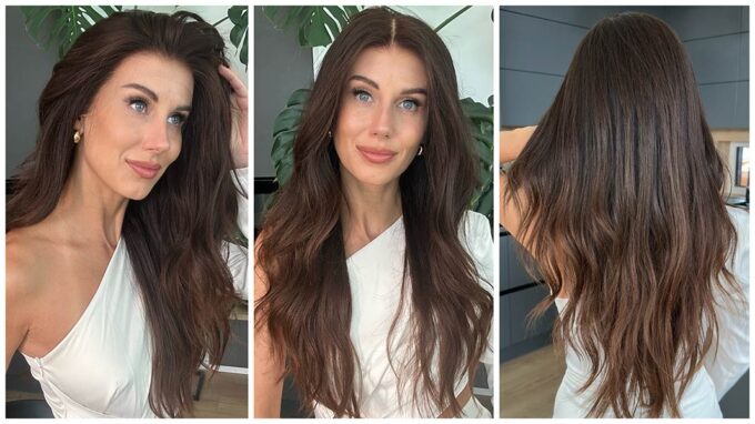 Human hair wig ZENDAYA long grid